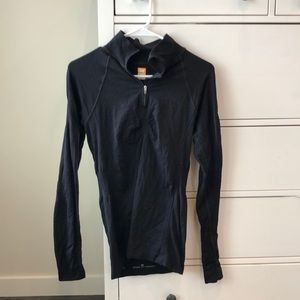 Black Quarter Zip Sweatshirt from Lucy’s